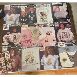 Lot of VINTAGE FashionArt Heat Transfers